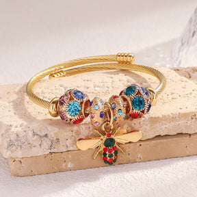 Bracelete Multi Elementos Dourado